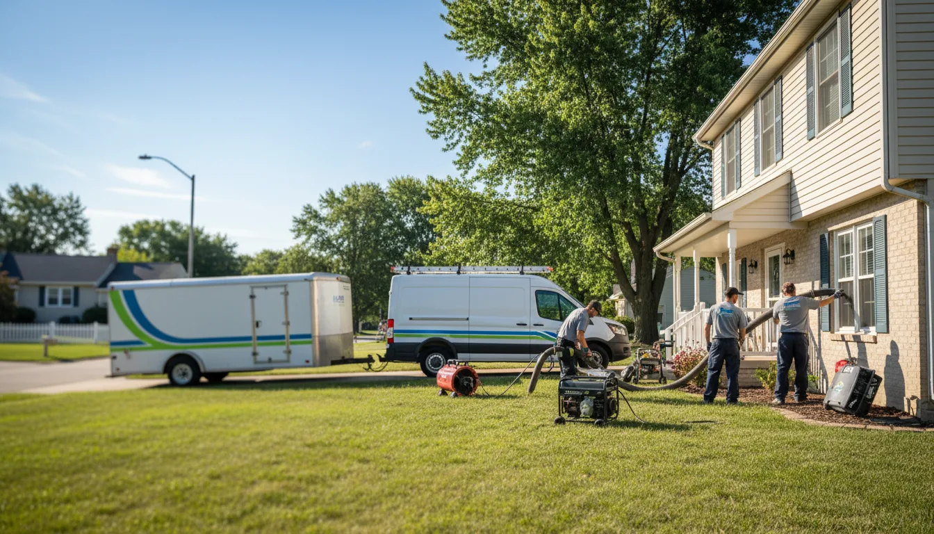 Flooded Basement Restoration And Cleanup With Repair in Bowling Green, IN near me